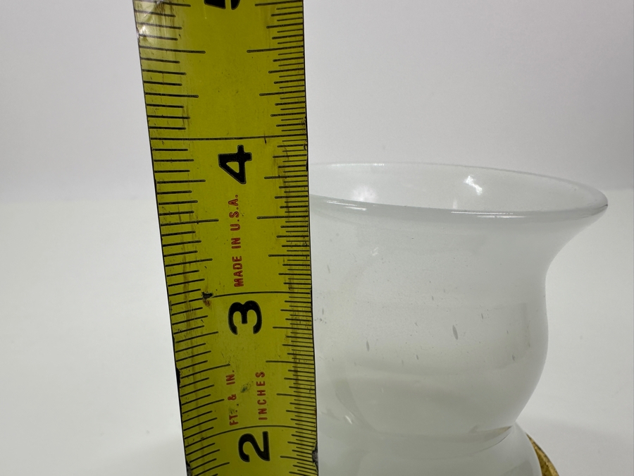 Antique Opaline Glass: White Cup 3.75'H Appraised $35 [Photo 8]