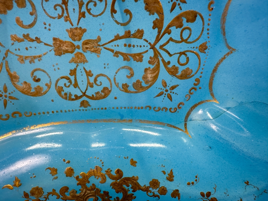 Antique Opaline Glass: Property From The Collection Of Her Royal Highness The Princess Margaret, Countess Of Snowdon Blue Opaline Glass Collection Originally Auctioned By Christies On June 14, 2006 Comes With Cert & Auction Catalog - See Photos [Photo 15]