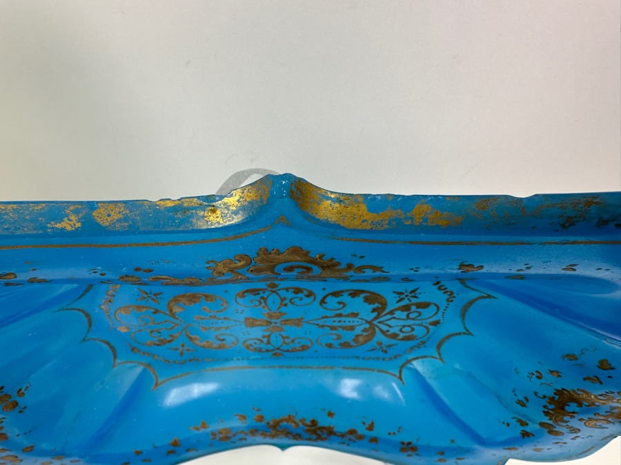 Antique Opaline Glass: Property From The Collection Of Her Royal Highness The Princess Margaret, Countess Of Snowdon Blue Opaline Glass Collection Originally Auctioned By Christies On June 14, 2006 Comes With Cert & Auction Catalog - See Photos [Photo 16]