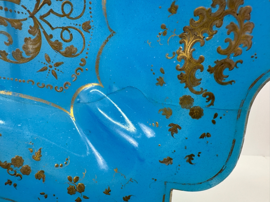 Antique Opaline Glass: Property From The Collection Of Her Royal Highness The Princess Margaret, Countess Of Snowdon Blue Opaline Glass Collection Originally Auctioned By Christies On June 14, 2006 Comes With Cert & Auction Catalog - See Photos [Photo 14]