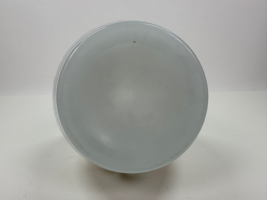 Antique Opaline Glass: White Pitcher With Gold Decor Bottom Of Handle Has Crack 11'H [Photo 14]