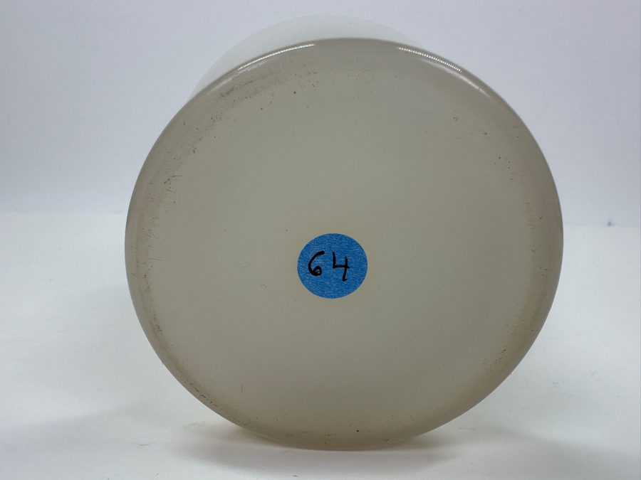 Antique Opaline Glass: White Vase With Gold Decor, Heavy 10.5'H Appraised $325 [Photo 5]