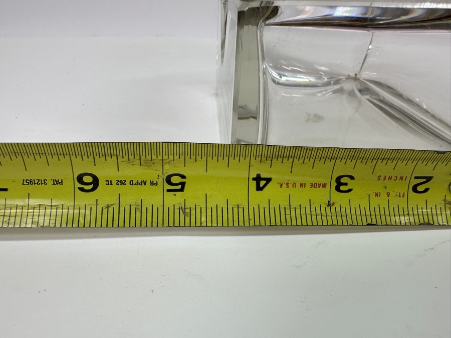 Vintage French Crystal Casket Jewelry Box With Bronze Mounts And Handle Chip On Back Corner 5.75'W X 4.25'D X 6'H Estimate $1,200 [Photo 16]