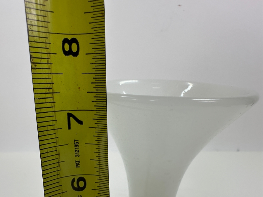 Antique Opaline Glass: White Vase 7.25'H Appraised $125 [Photo 8]