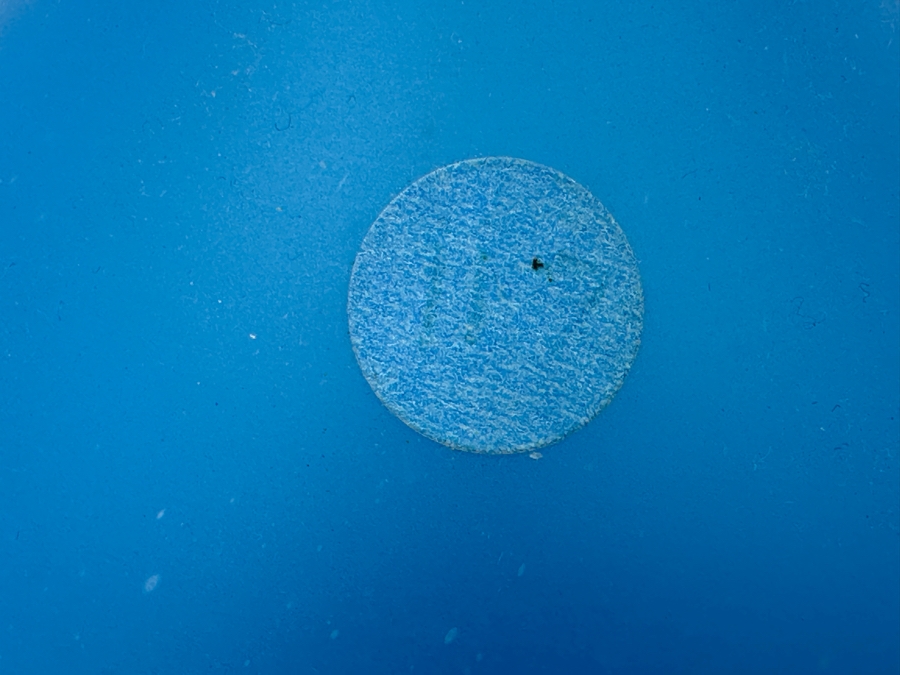 Antique Opaline Glass: Blue Bud Vase 7.5'H [Photo 6]