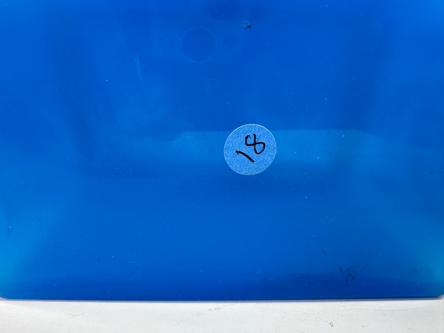 Antique Opaline Glass: Stunning Large Blue With Gold & White Decor 6'W X 3.75'D X 4.5'H Appraised $900 [Photo 14]