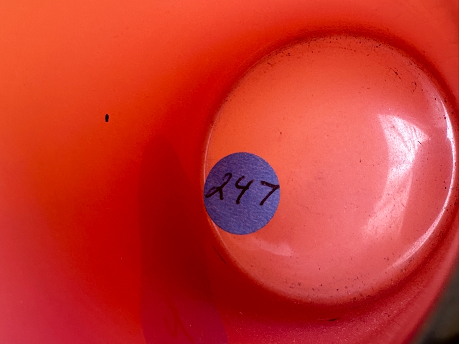 Antique Opaline Glass: Pink Round Cigarette Box With Doree Border & Feet 3.25'H Client Paid $116 [Photo 7]