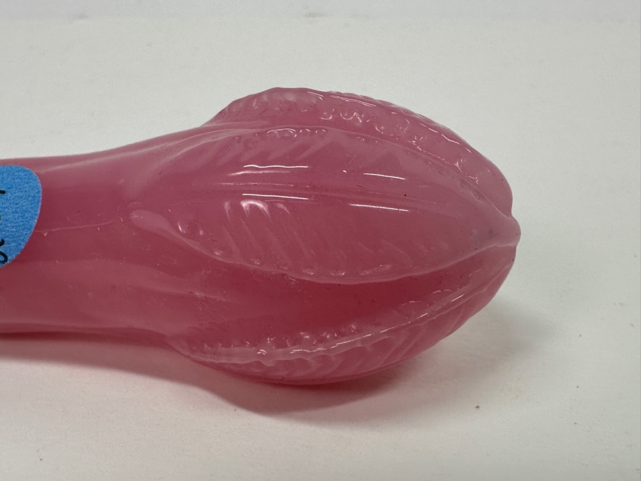 Antique Opaline Glass: Pink Snuff Bottle 3'L [Photo 10]