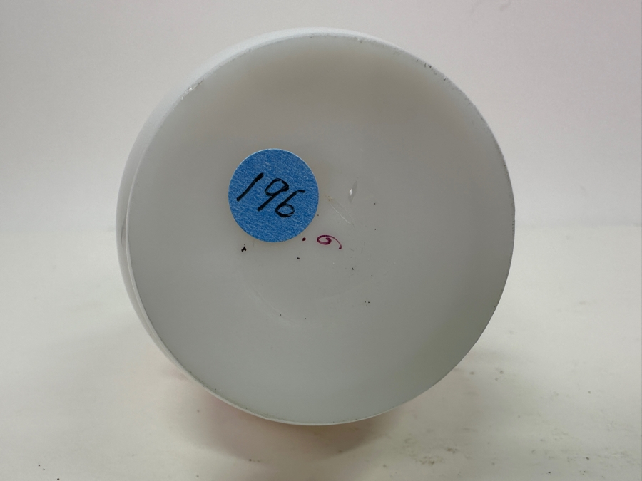 Antique Opaline Glass: Pink & White Perfume Bottle With Stopper And Gold Decor 8'H Client Paid $231 [Photo 6]