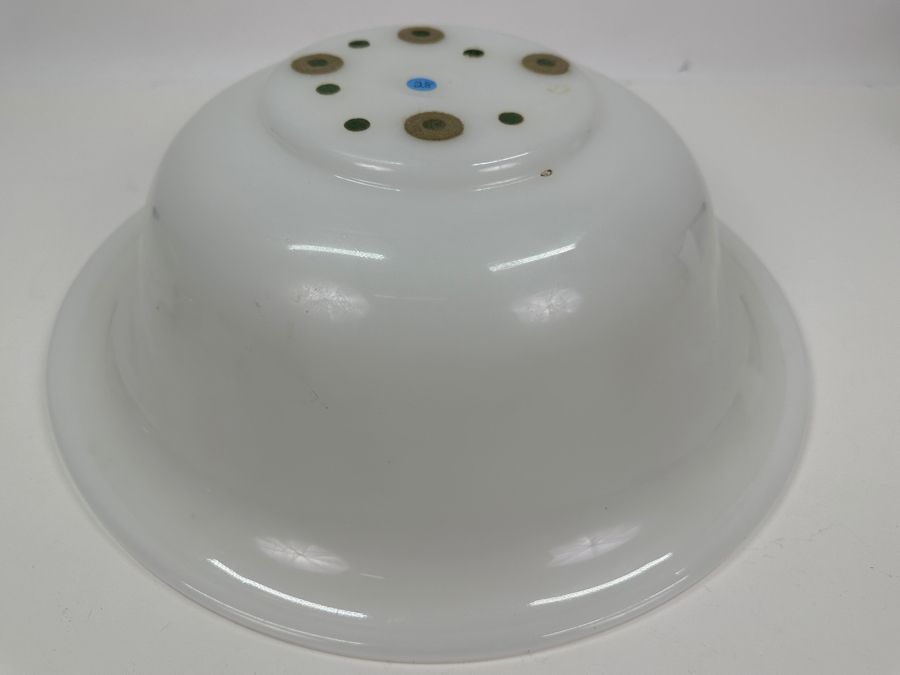 Antique Opaline Glass: Large White Bowl 15'W X 4.5'H Appraised $450 [Photo 11]