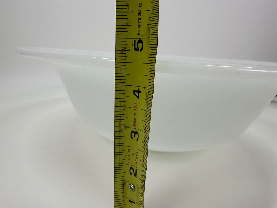 Antique Opaline Glass: Large White Bowl 15'W X 4.5'H Appraised $450 [Photo 13]