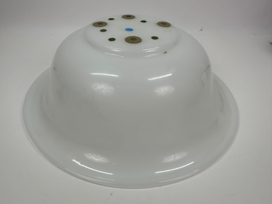 Antique Opaline Glass: Large White Bowl 15'W X 4.5'H Appraised $450 [Photo 10]