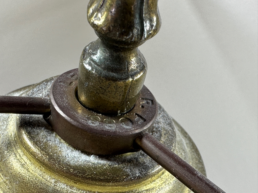 Frederick Cooper Blue Glass With Gold Decor Table Lamp 30'H [Photo 5]