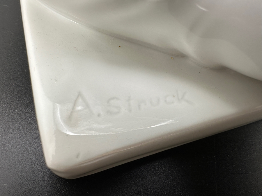 Meissen (Germany) White Porcelain 'The Tailor' Schneider Figurine By Alexander Struck 7W X 7D X 7.5H Retails $2,680 [Photo 7]