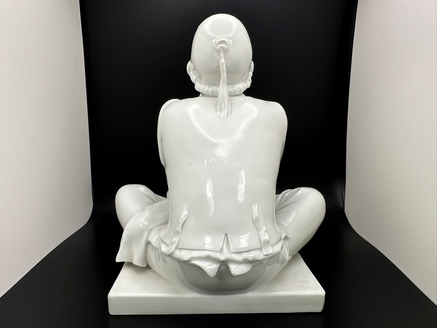 Meissen (Germany) White Porcelain 'The Tailor' Schneider Figurine By Alexander Struck 7W X 7D X 7.5H Retails $2,680 [Photo 6]