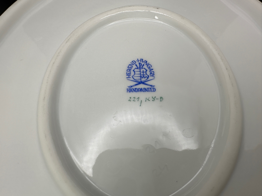 Hand Painted Herend Hungary Oval Platter 10.5 X 8.25 [Photo 8]