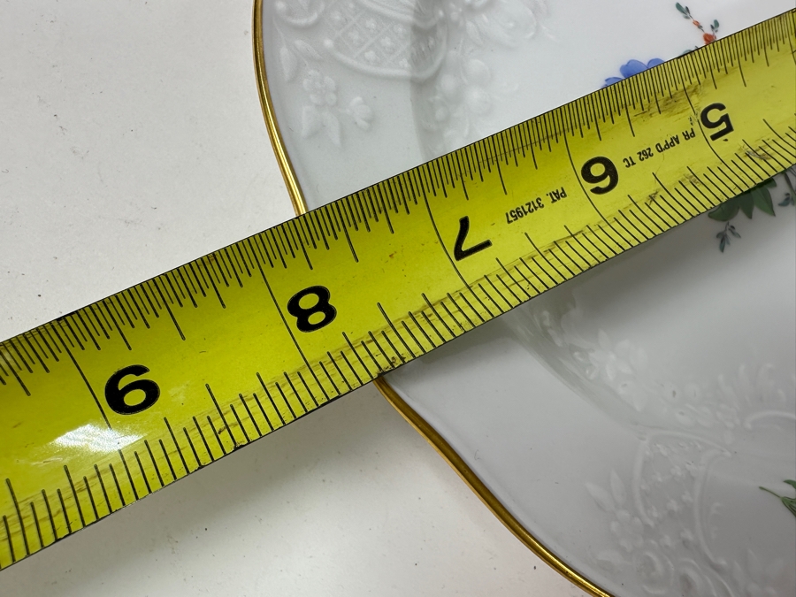 Meissen (Germany) Hand Painted Porcelain Plate With Gold Rim 7.75W [Photo 6]