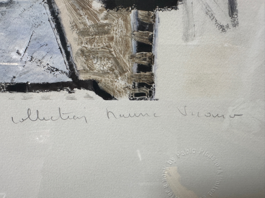 Pablo Picasso (1881-1973) Femme Blonde Au Fauteuil D'Osier Lithograph On Arches Paper Limited And Numbered 221 Of 500 Hand Signed By Marina Picasso (Approved By The Heirs Of Pablo Picasso) 20.5 X 27 Framed 28.5 X 34 [Photo 10]