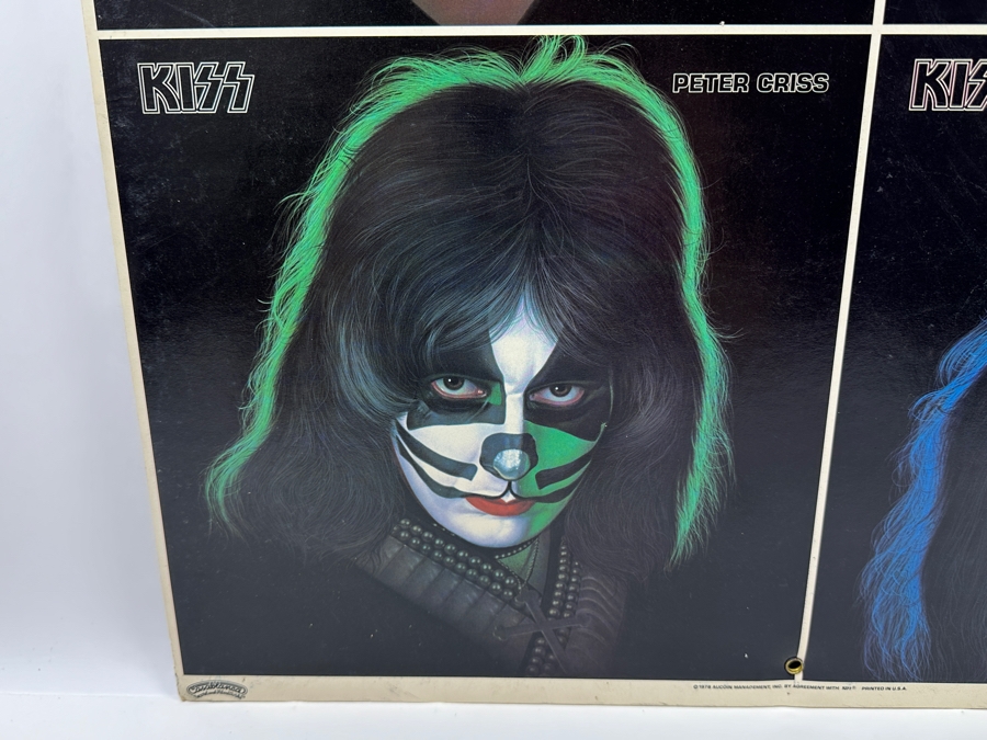 Vintage 1978 KISS Casablanca Records Record Store Promotional Cardboard Poster Double-Sided 23 X 23 [Photo 4]