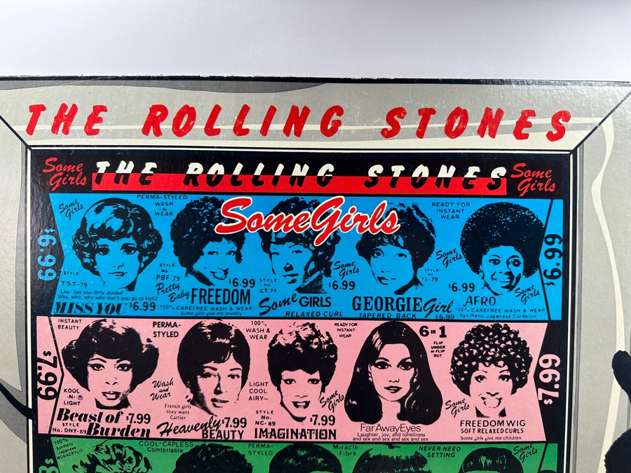 Vintage Rolling Stones Some Girls Record Store Promotional Cardboard Poster 28.5 X 26 [Photo 9]