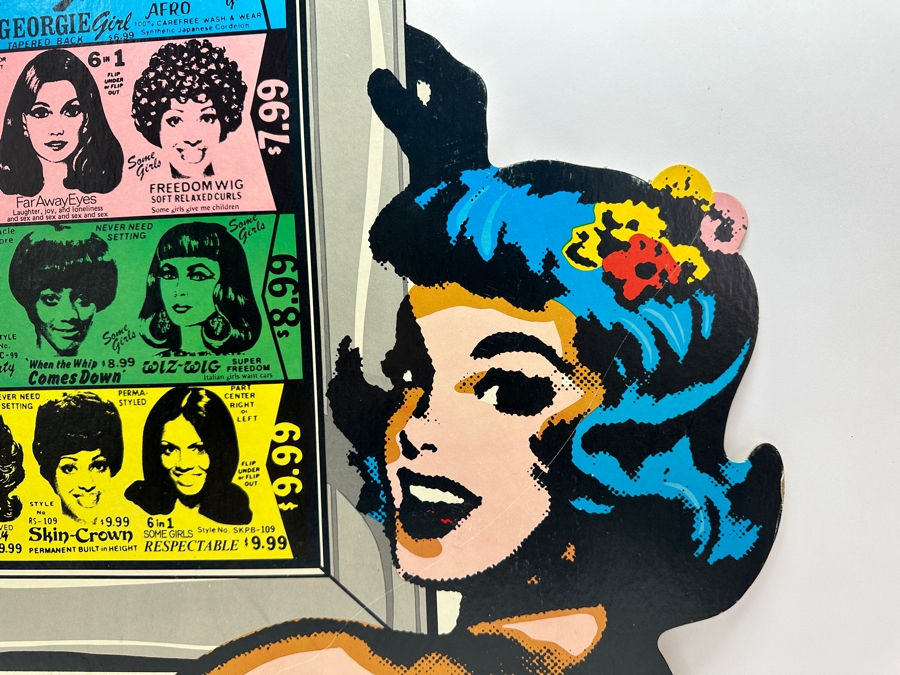 Vintage Rolling Stones Some Girls Record Store Promotional Cardboard Poster 28.5 X 26 [Photo 2]