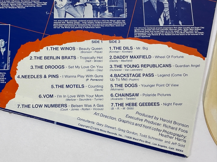 Various Artists - Saturday Night Pogo Rhino Records RNLP 003 Vinyl Record 1978 [Photo 10]