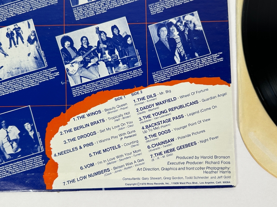 Various Artists - Saturday Night Pogo Rhino Records RNLP 003 Vinyl Record 1978 [Photo 9]