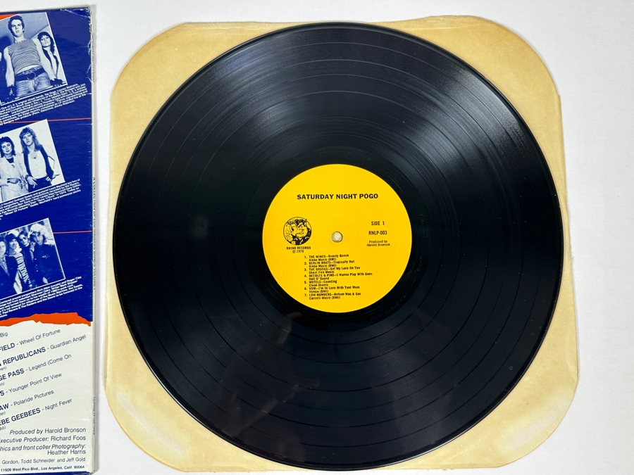 Various Artists - Saturday Night Pogo Rhino Records RNLP 003 Vinyl Record 1978 [Photo 12]