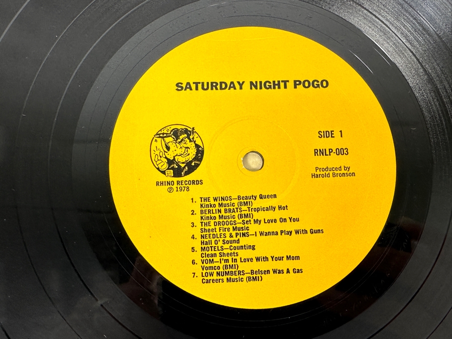 Various Artists - Saturday Night Pogo Rhino Records RNLP 003 Vinyl Record 1978 [Photo 13]