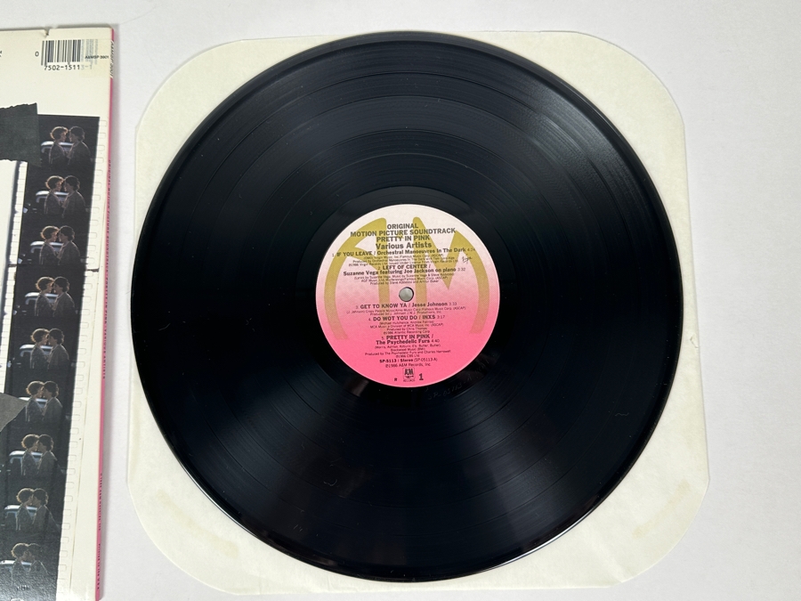 Various Artists - Pretty in Pink Original Motion Picture Soundtrack A&M Records SP-5113 Vinyl Record 1986 [Photo 6]