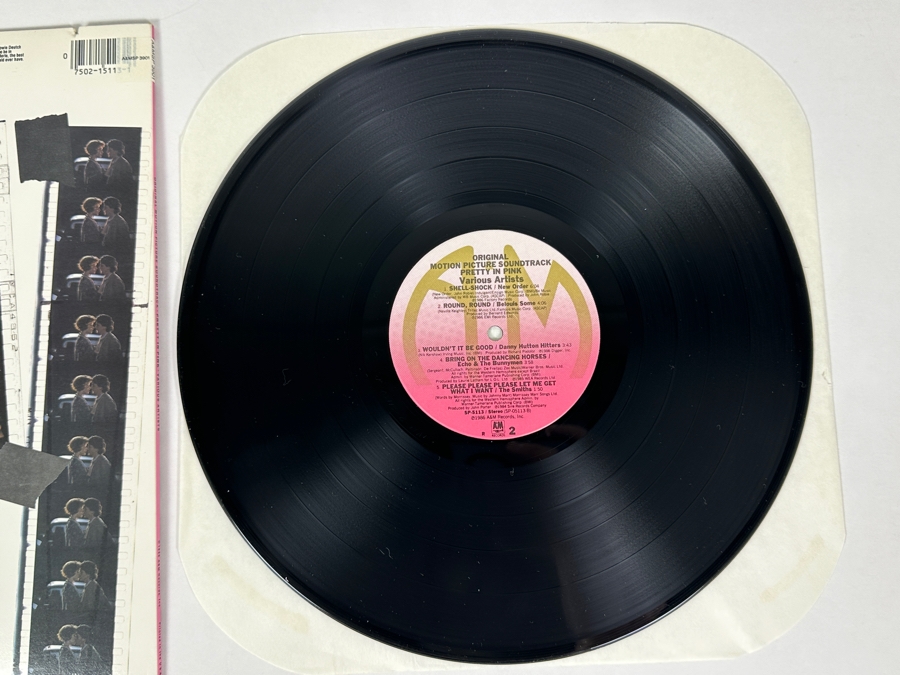 Various Artists - Pretty in Pink Original Motion Picture Soundtrack A&M Records SP-5113 Vinyl Record 1986 [Photo 8]