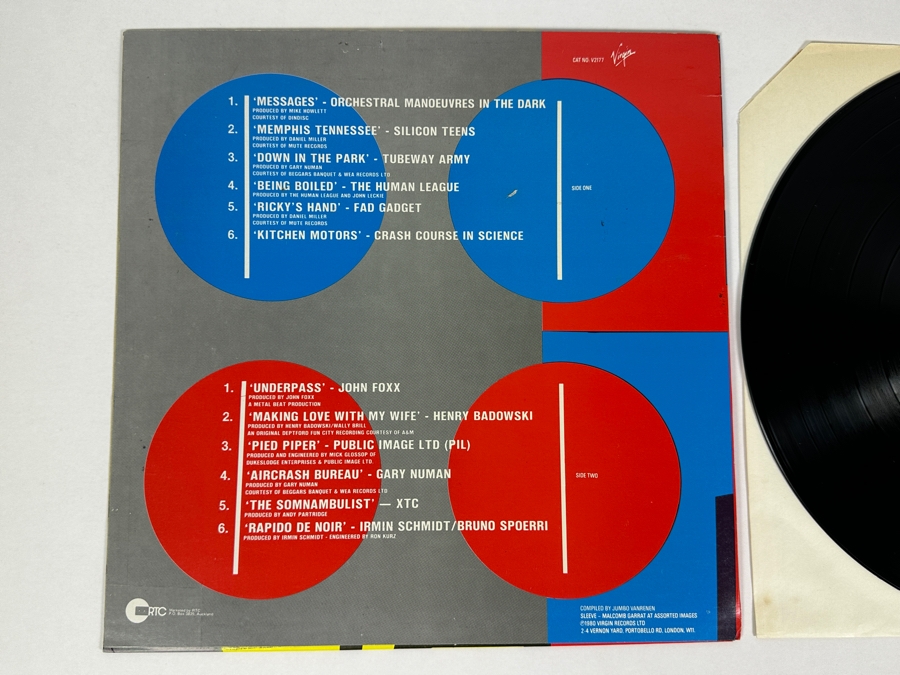 Various Artists - Machines Virgin Records V 2177 Vinyl Record 1980 [Photo 4]