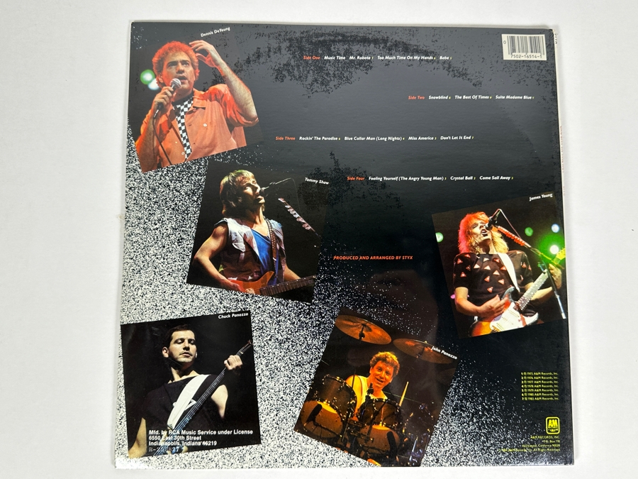 Styx - Caught in the Act Live A&M Records SP-6514 Sealed Vinyl Record 1984  [Photo 2]