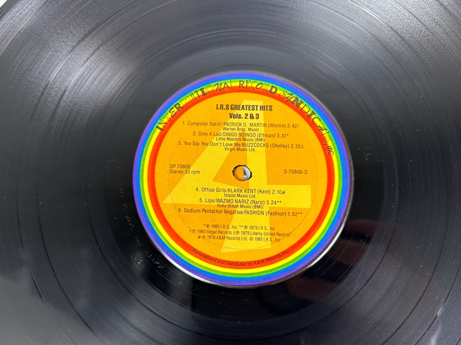 Various Artists - I.R.S. Greatest Hits Volumes 2 and 3 I.R.S. Records SP 70800 Vinyl Records 1981 [Photo 15]