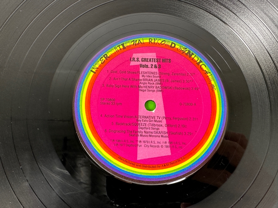 Various Artists - I.R.S. Greatest Hits Volumes 2 and 3 I.R.S. Records SP 70800 Vinyl Records 1981 [Photo 7]