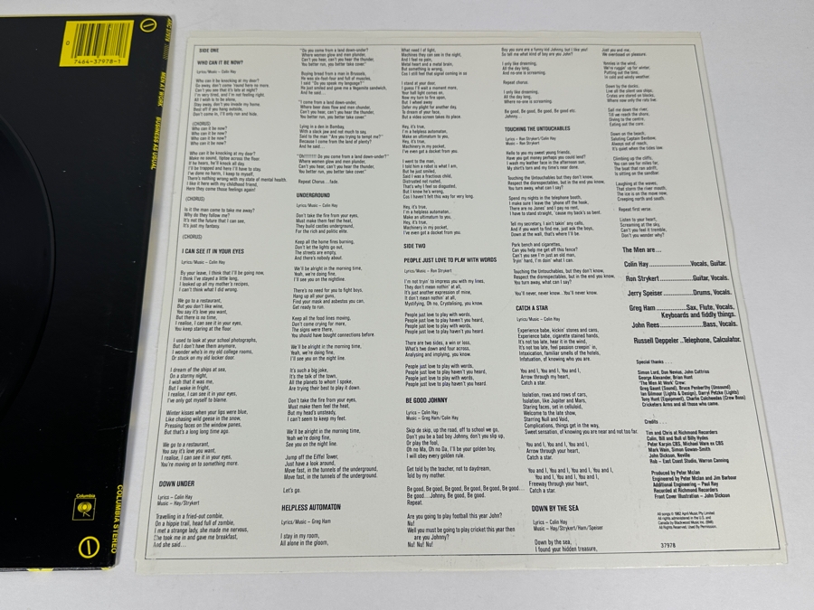 Men at Work - Business as Usual Columbia Records ARC 37978 Vinyl Record 1982 [Photo 8]
