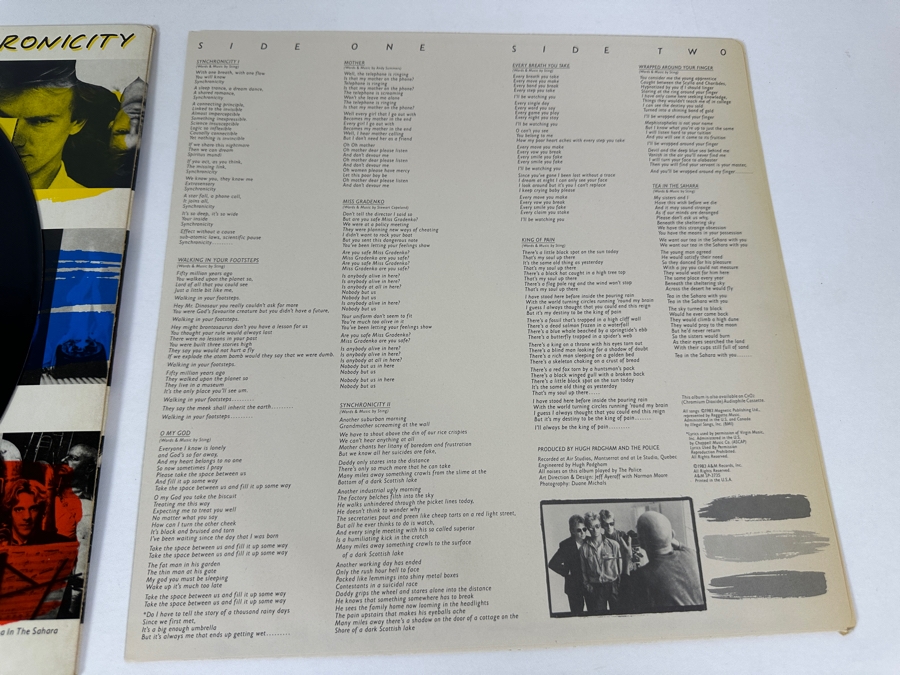 The Police - Synchronicity A&M Records SP-3735 Vinyl Record 1983 [Photo 8]