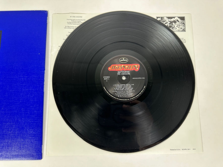 Big Country - The Crossing Mercury Records 812 870-1 M-1 Vinyl Record 1983 Promo Copy [Photo 5]