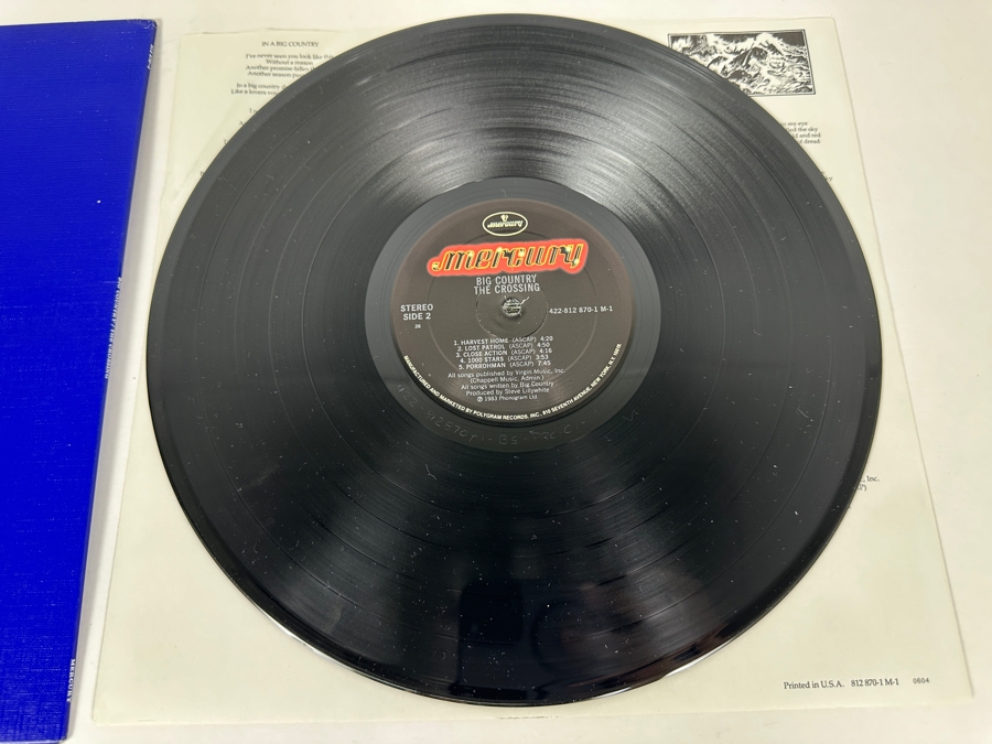 Big Country - The Crossing Mercury Records 812 870-1 M-1 Vinyl Record 1983 Promo Copy [Photo 7]