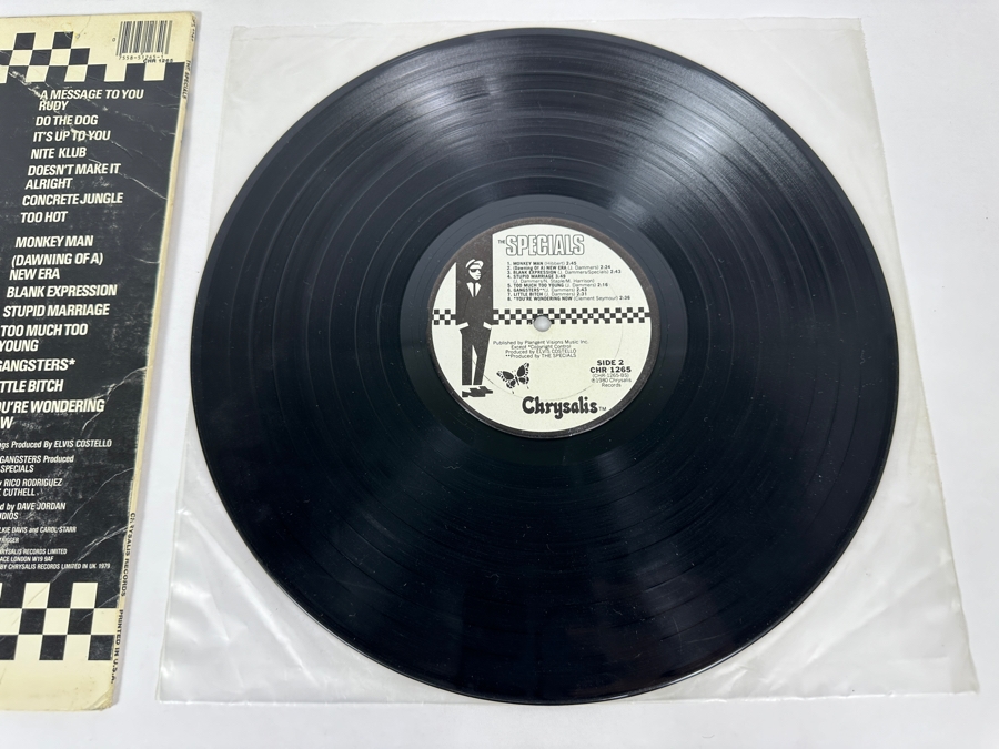 The Specials - The Specials Chrysalis Records CHR-1265-AS Vinyl Record 1980 Promo Copy [Photo 9]