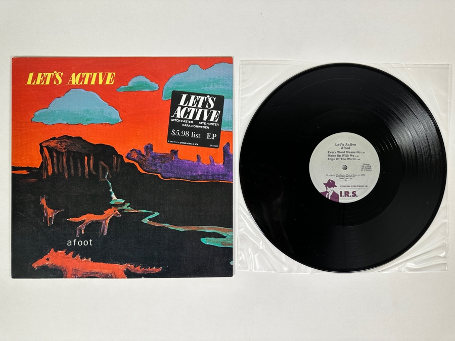 Let’s Active - Afoot I.R.S. Records ILP 25624 Vinyl Records 1983 Promo Copy [Photo 2]