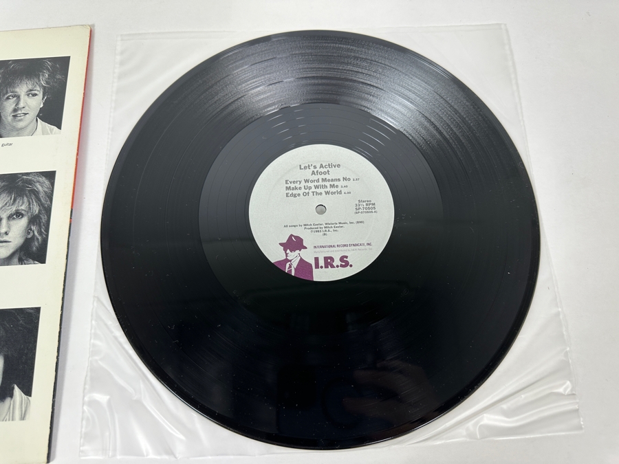 Let’s Active - Afoot I.R.S. Records ILP 25624 Vinyl Records 1983 Promo Copy [Photo 6]