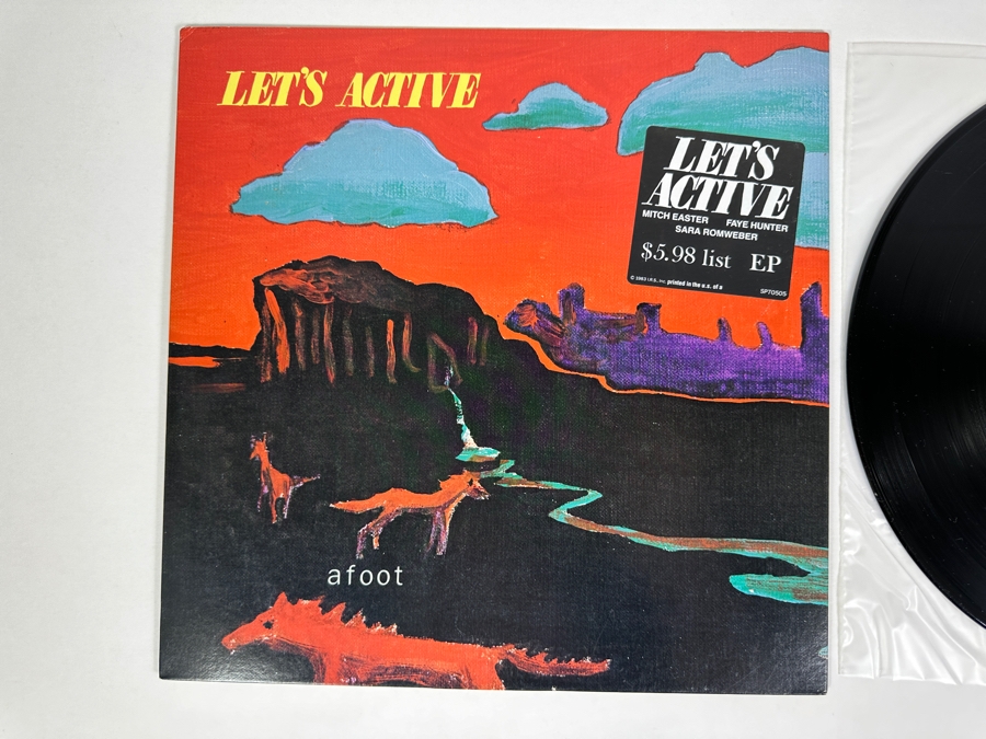 Let’s Active - Afoot I.R.S. Records ILP 25624 Vinyl Records 1983 Promo Copy [Photo 3]