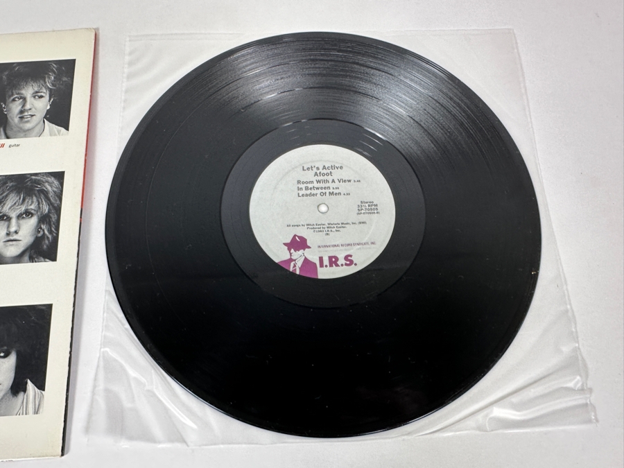 Let’s Active - Afoot I.R.S. Records ILP 25624 Vinyl Records 1983 Promo Copy [Photo 8]