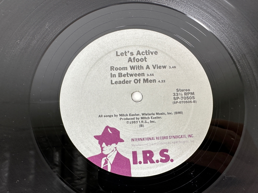 Let’s Active - Afoot I.R.S. Records ILP 25624 Vinyl Records 1983 Promo Copy [Photo 9]