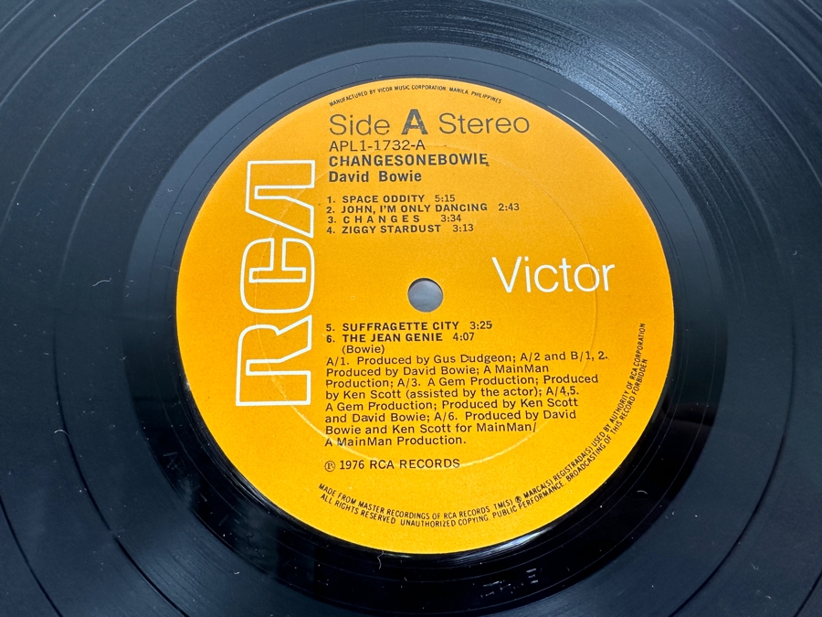 David Bowie - ChangesOneBowie RCA Records APL1-1732-A Vinyl Record 1976 UK Import [Photo 6]
