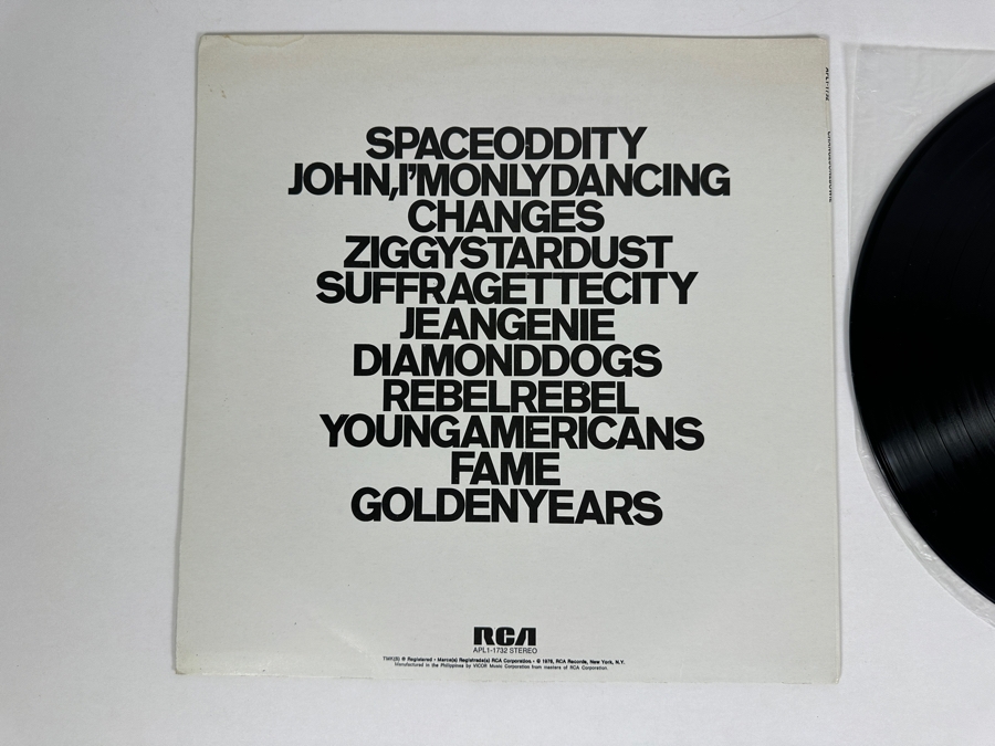 David Bowie - ChangesOneBowie RCA Records APL1-1732-A Vinyl Record 1976 UK Import [Photo 4]