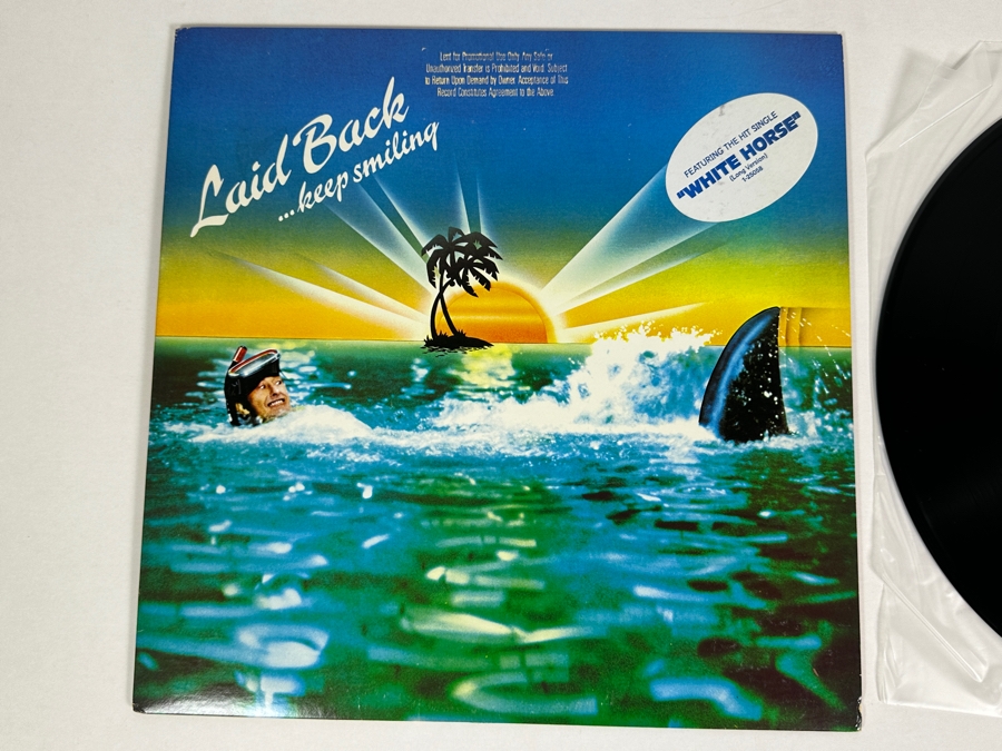 Laid Back - …Keep Smiling (Featuring White Horse) Sire Records 1-25058 Vinyl Record 1984 Promo Copy [Photo 2]