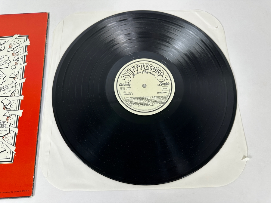 Various Artists - Heroes & Cowards Stiff Records SEWL 1000 Vinyl Record 1978 Import [Photo 7]