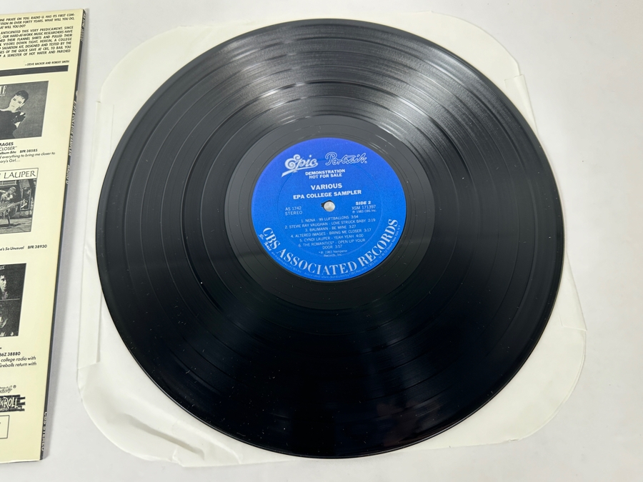 Various Artists - EPA College Sampler Epic Records AS 1742 Vinyl Record 1983 Promo Copy [Photo 6]